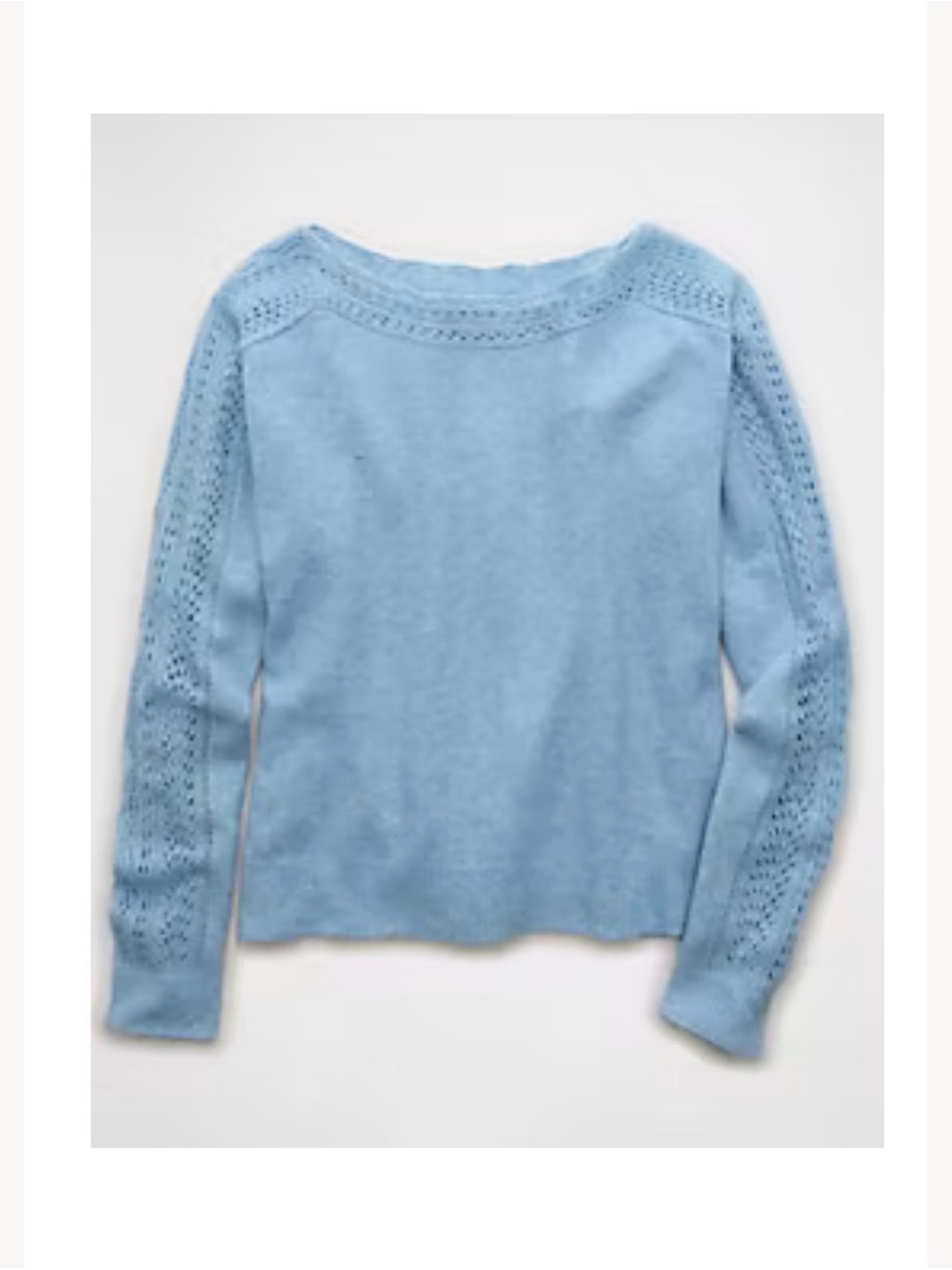 American Eagle Outfitters Pale Blue Woah So Soft Sweater